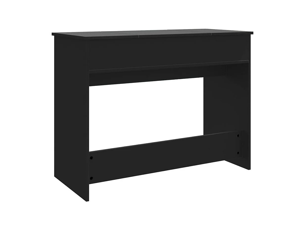 Toeletta con Specchio Nero 100x45x76 cm