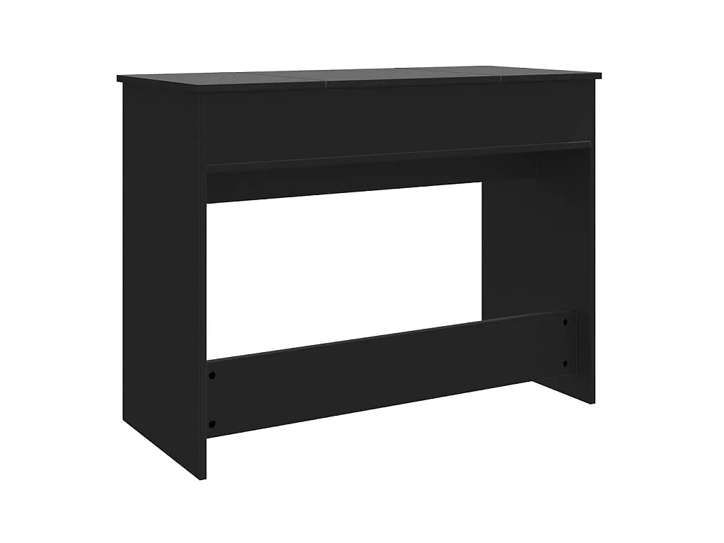 Kaptafel met spiegel 100x45x76 cm zwart