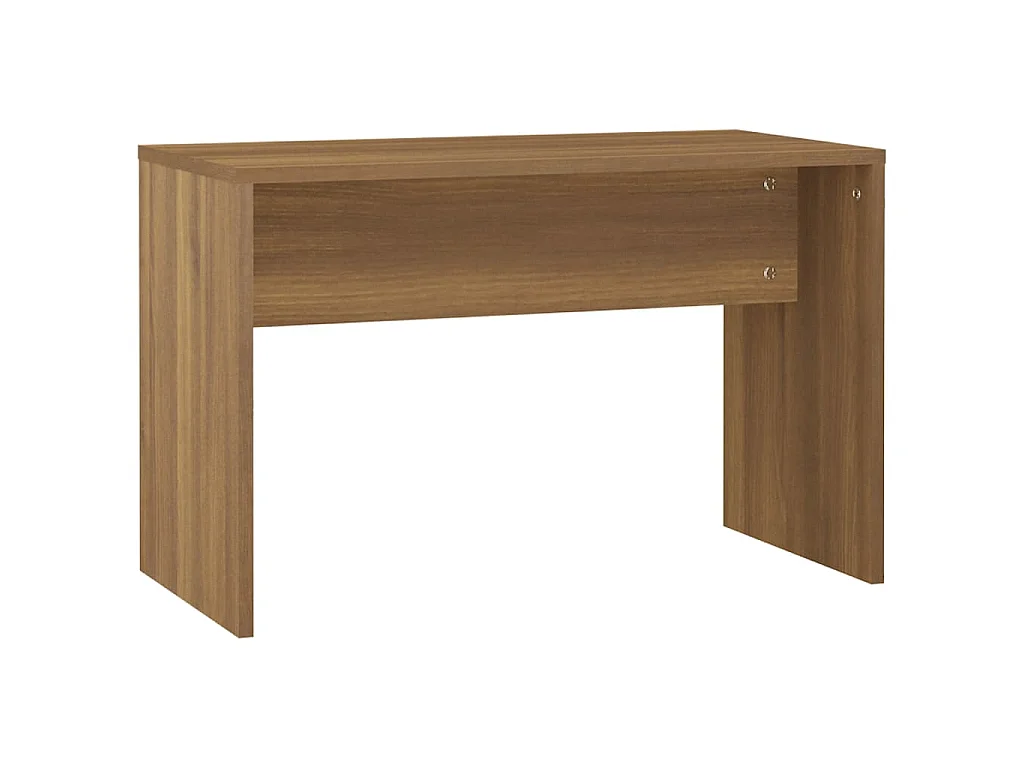 Set Tavolo da Toeletta con LED Rovere Marrone Legno Multistrato