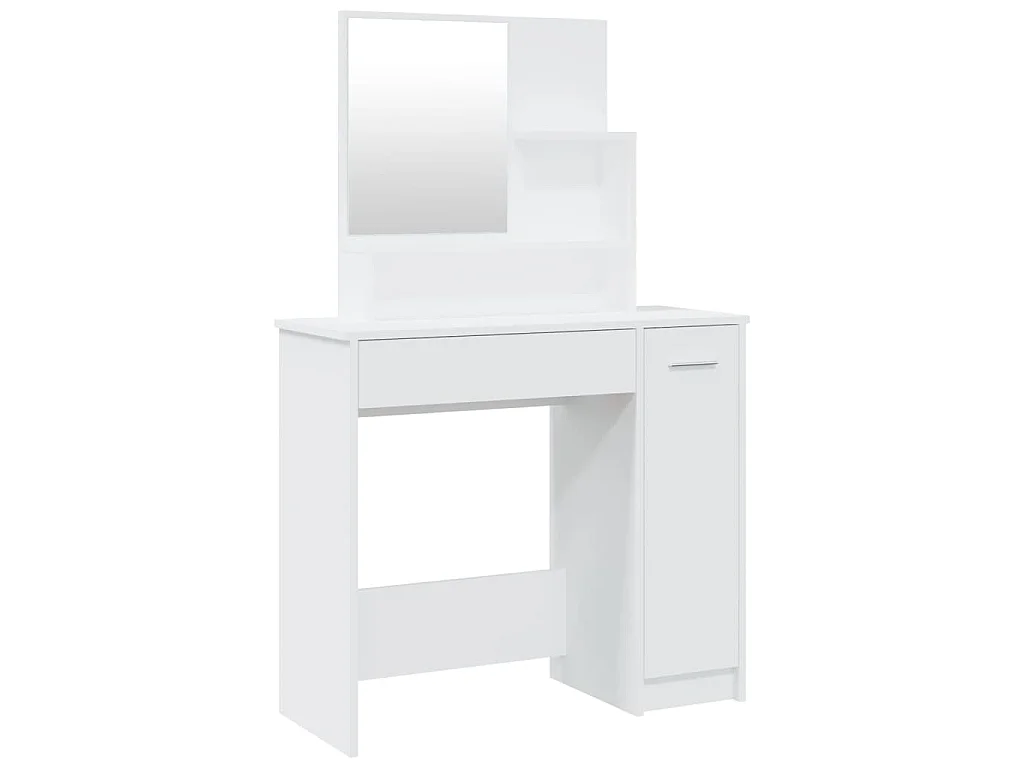 Toucador com espelho 86,5x35x136 cm cor branco