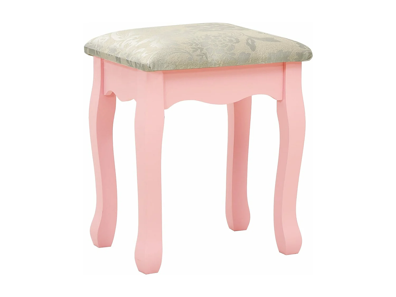 Coiffeuse et tabouret Rose 65x36x128 cm Bois de paulownia MDF