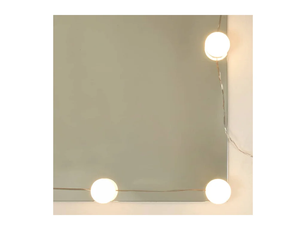 Toaletka z LED Dąb dymiony 74,5x40x141 cm - Przechowywanie, Oświetlenie LED, Unikalny Design