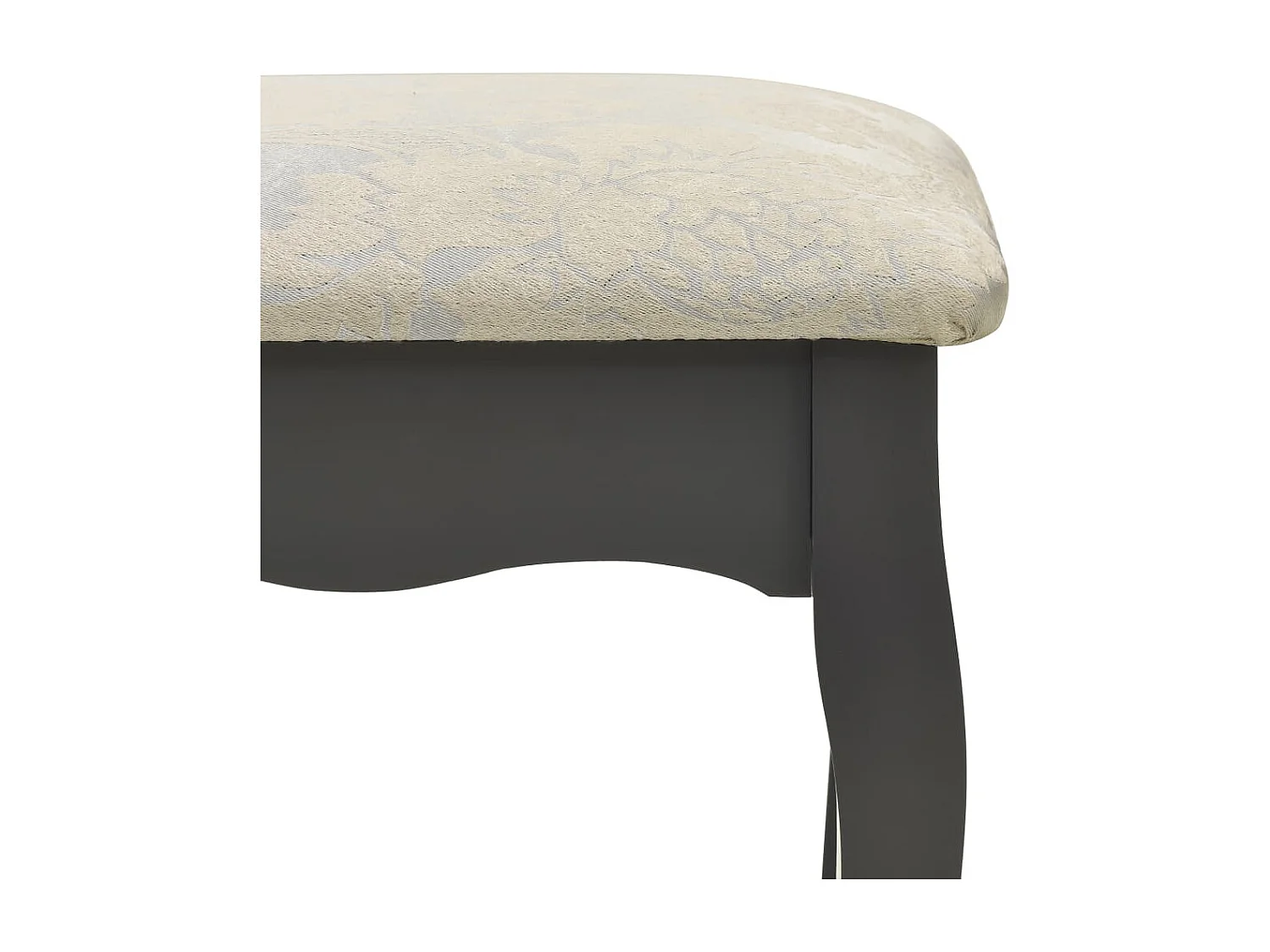 Ensemble de coiffeuse avec tabouret Gris 75x69x140 cm Paulownia