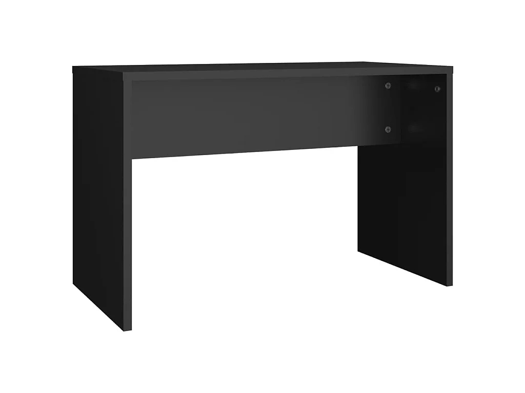 Ensemble de coiffeuse avec LED Noir Bois d'ingénierie