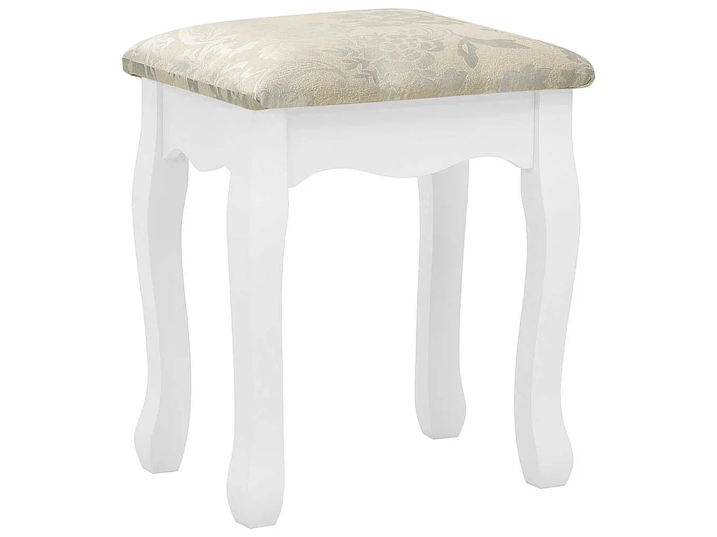 Kaptafelset met kruk 80x69x141 cm paulowniahout wit