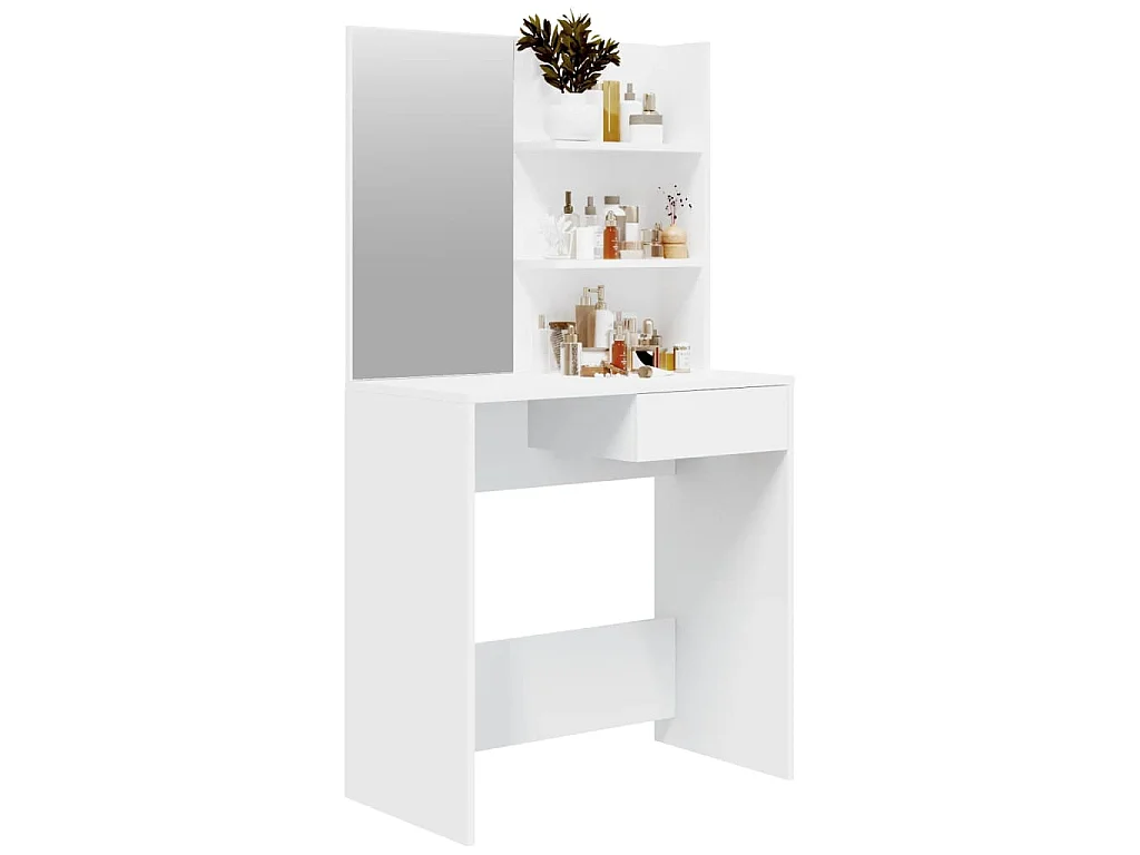 Toucador com espelho 74,5x40x141 cm branco