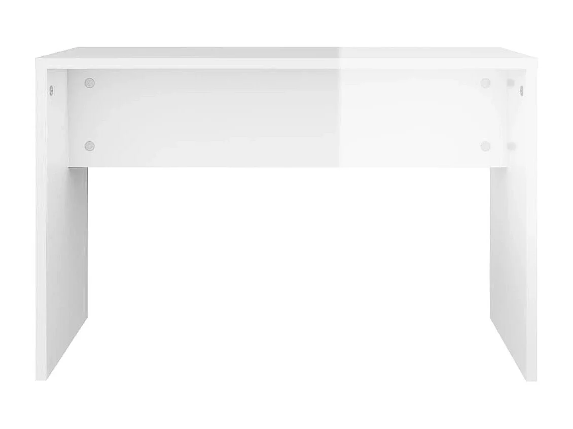 Kaptafelset 86,5x35x136 cm hoogglans wit