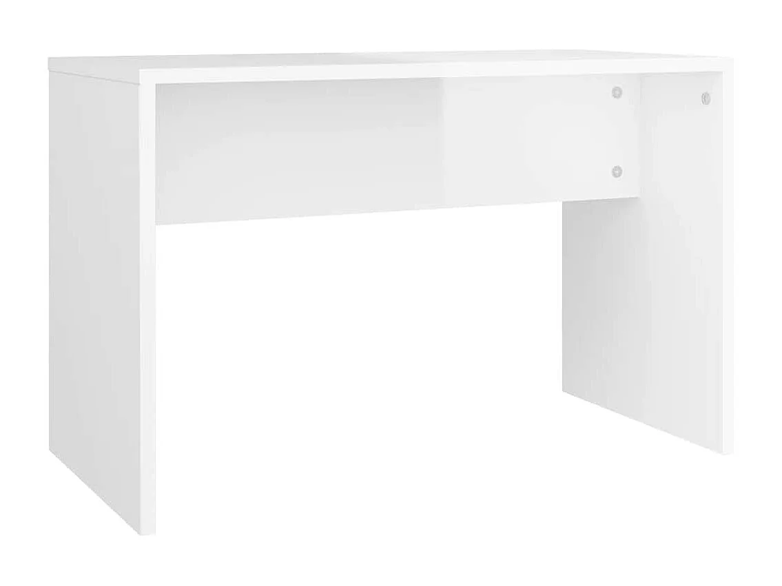 Schminktisch-Set Hochglanz-Weiß 86,5x35x136 cm