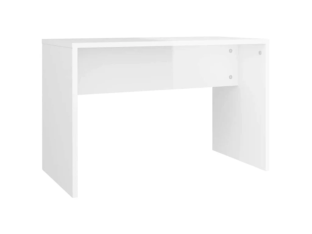 Schminktisch-Set Hochglanz-Weiß 86,5x35x136 cm