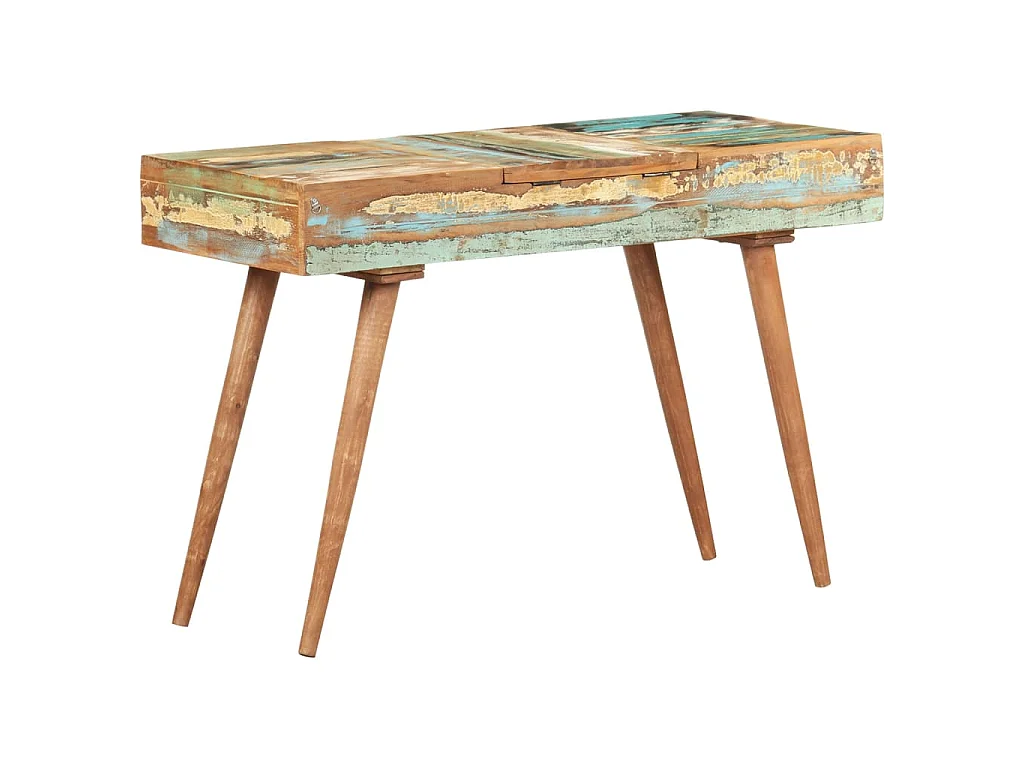 Schminktisch mit Spiegel 112x45x76 cm Altholz Massiv