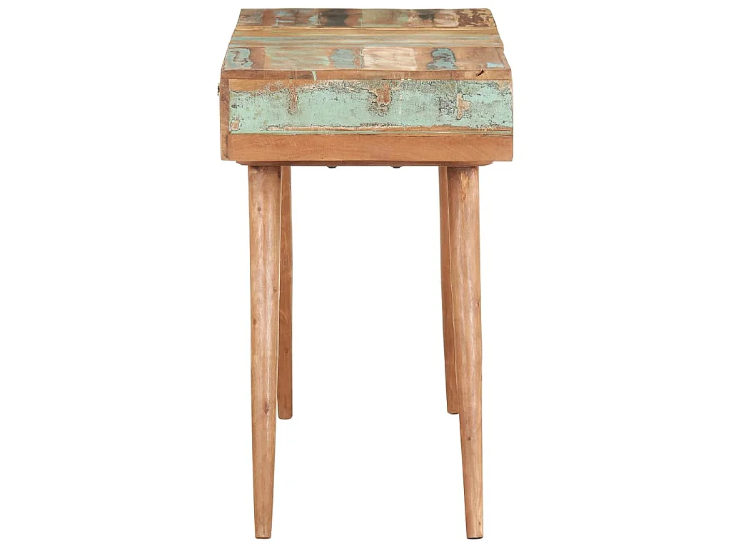 Kaptafel met spiegel 112x45x76 cm massief gerecycled hout