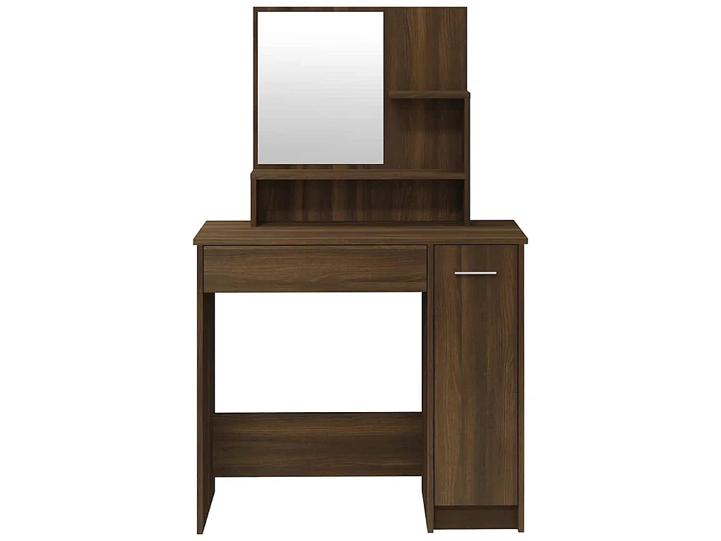 Ensemble de coiffeuse Chêne marron 86,5x35x136 cm