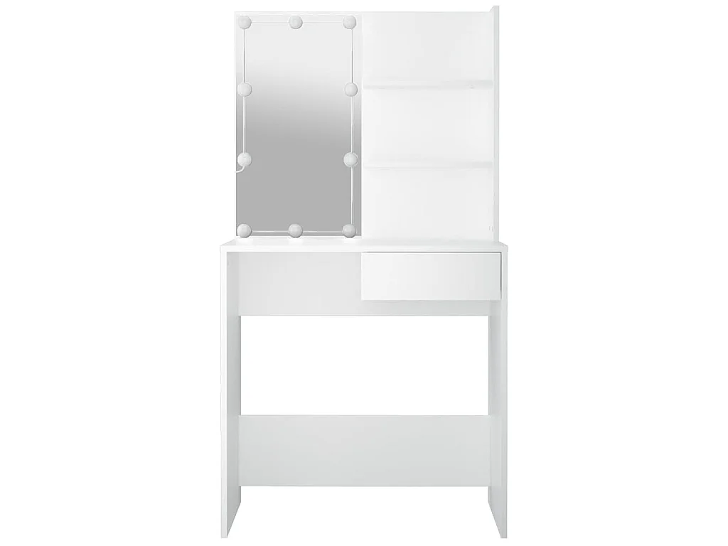 Coiffeuse avec LED Blanc 74,5x40x141 cm