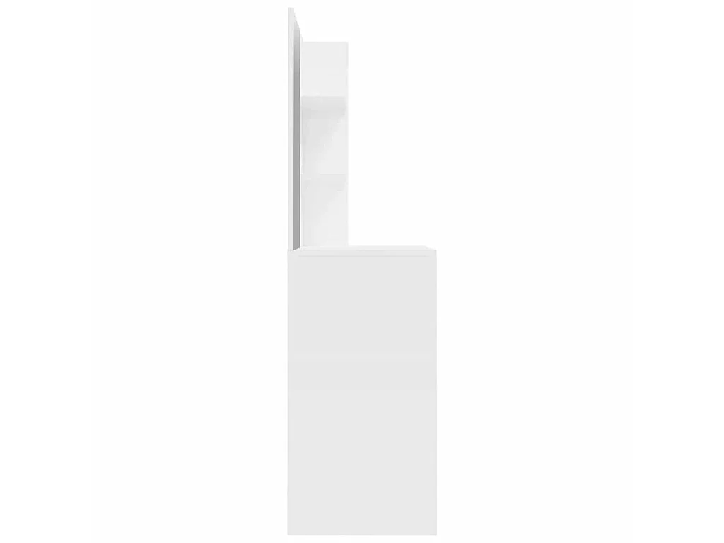 Toucador com espelho 74,5x40x141 cm branco brilhante