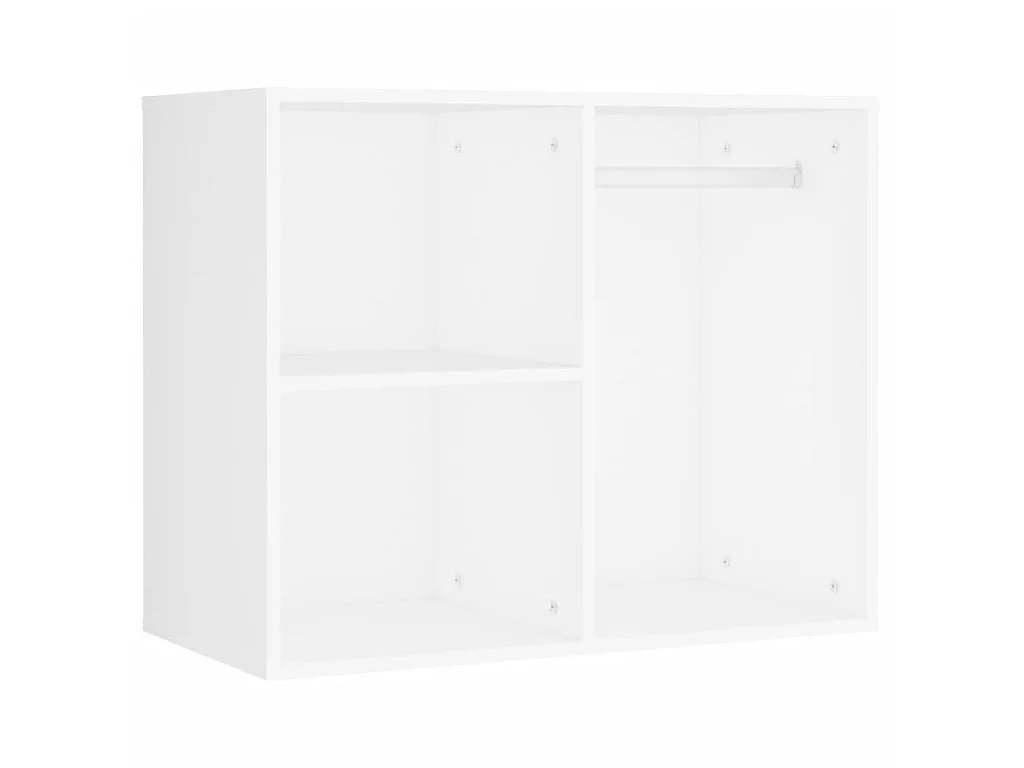 Toaletka z LED Biały z Drewna Inżynieryjnego z 2 Szafkami i Oświetleniem LED