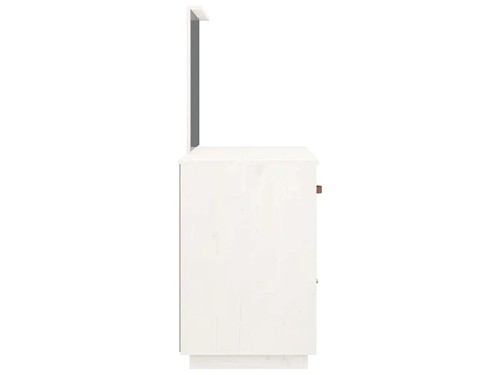 Toeletta Bianca 95x50x134 cm in Legno Massello di Pino