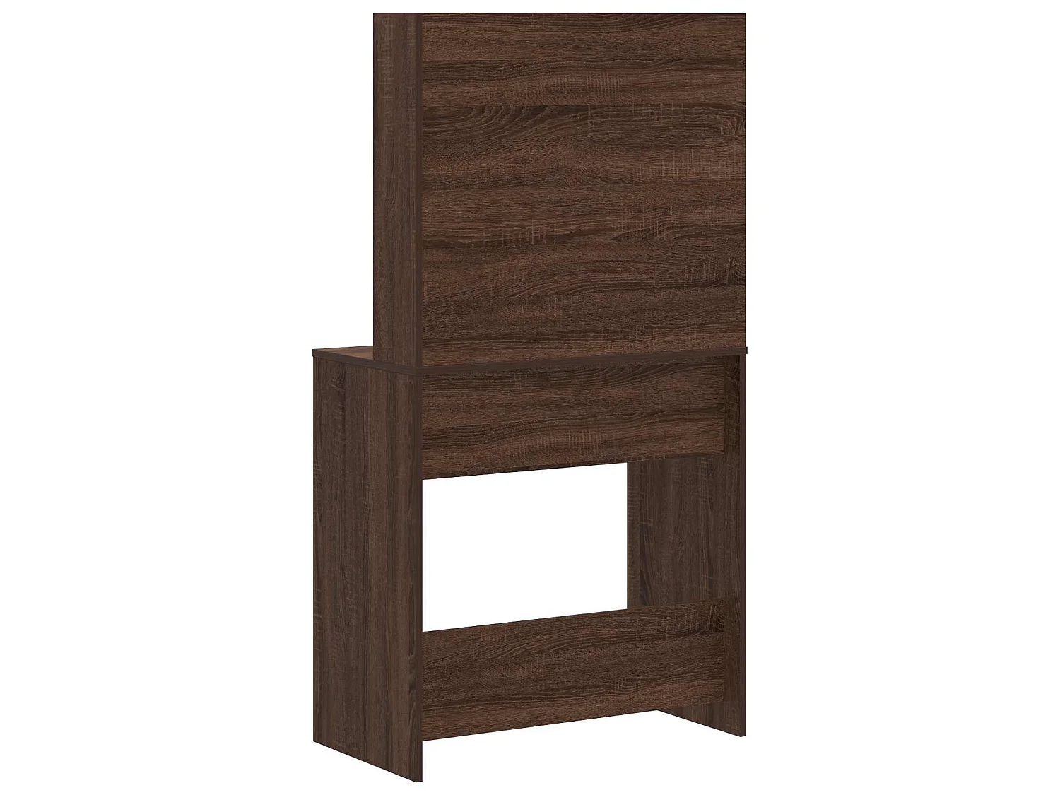 Kaptafel met LED-verlichting 74,5x40x141 cm bruin eikenkleur