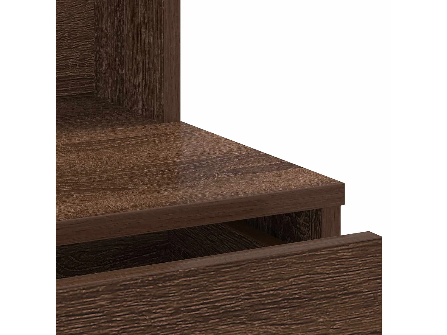 Kaptafel met LED-verlichting 74,5x40x141 cm bruin eikenkleur