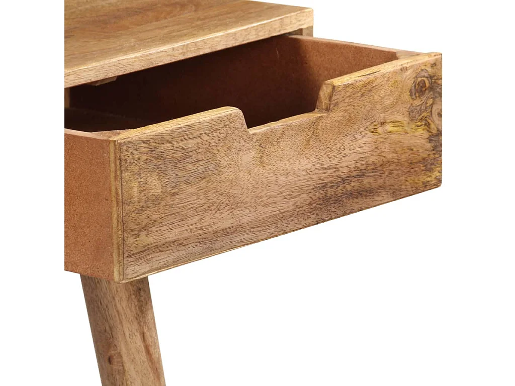 Mesa tocador con espejo madera maciza de mango 112x45x76 cm