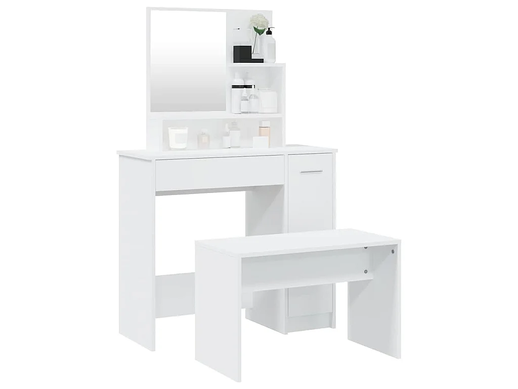Kaptafelset 86,5x35x136 cm wit