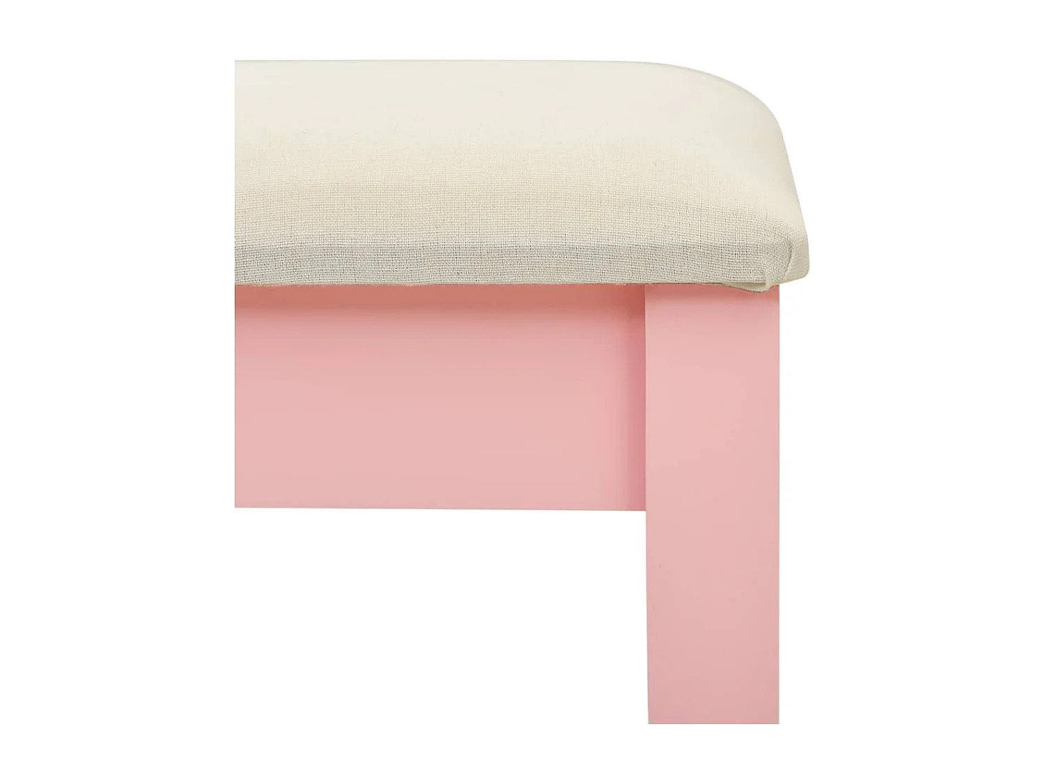 Toucador c/ banco 65x36x128 cm MDF e madeira de paulownia rosa