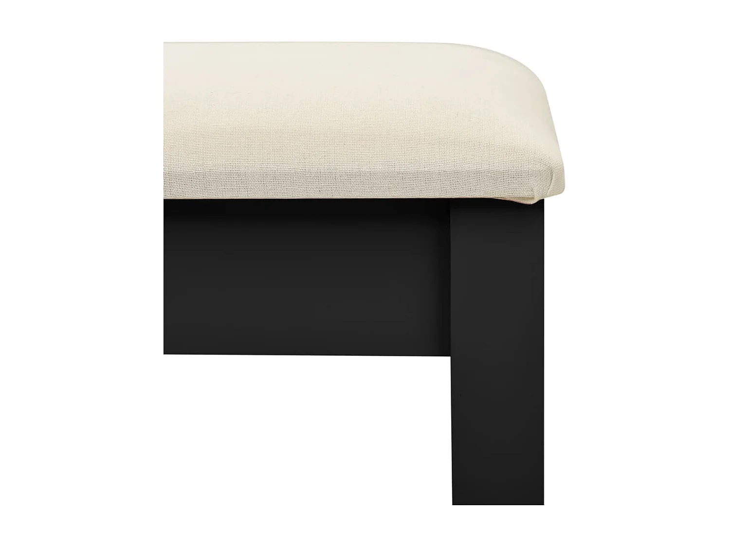 Tavolo da Trucco con Sgabello Nero 65x36x128 cm Paulownia e MDF