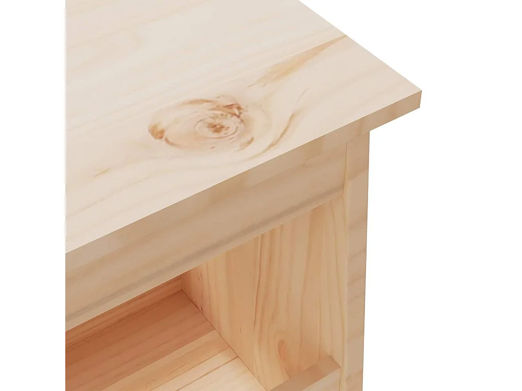 Banc d'entrée 160x28x45 cm Bois massif Pin