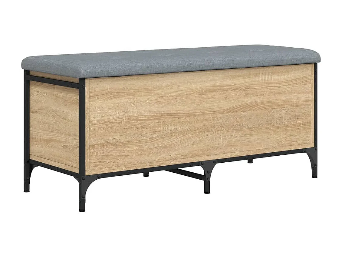 Sitzbank mit Stauraum Sonoma-Eiche 102x42x45 cm Holzwerkstoff