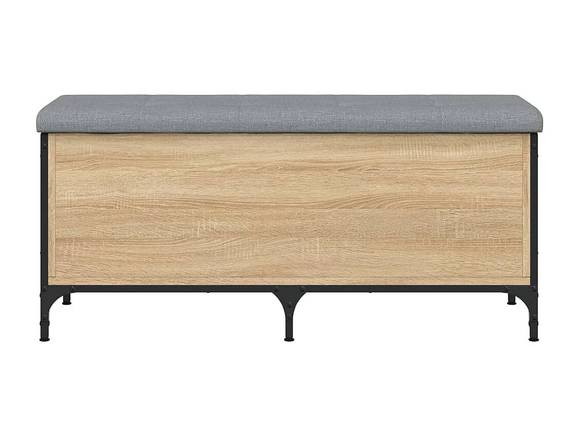 Sitzbank mit Stauraum Sonoma-Eiche 102x42x45 cm Holzwerkstoff