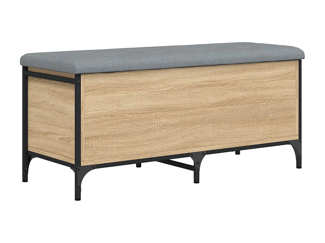 Sitzbank mit Stauraum Sonoma-Eiche 102x42x45 cm Holzwerkstoff