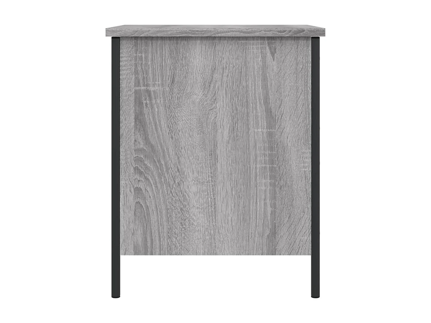 Banco con almacenaje madera ingeniería gris Sonoma 40x42,5x50cm