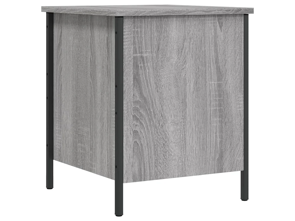Sitzbank mit Stauraum Grau Sonoma 40x42,5x50 cm Holzwerkstoff
