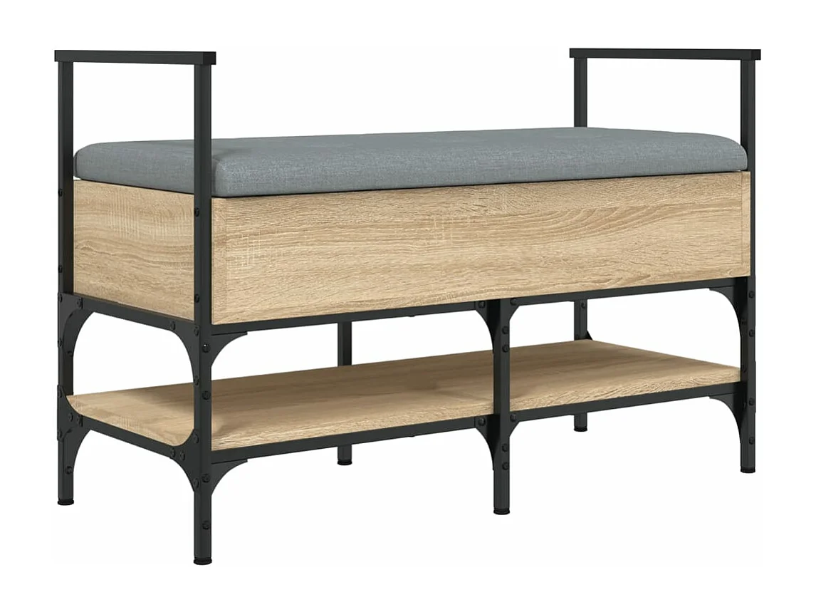 Schuhbank Sonoma-Eiche 85,5x42x57,5 cm Holzwerkstoff