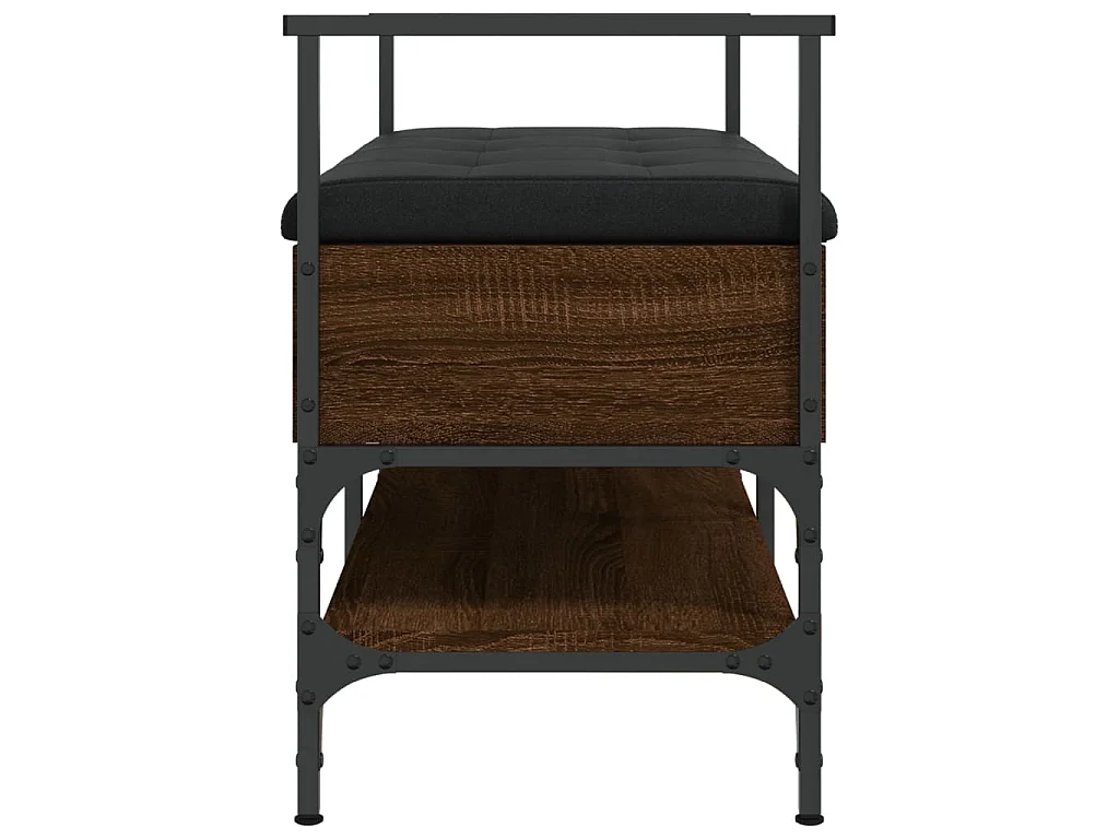 Schoenenbank 85,5x42x57,5 cm bewerkt hout bruin eikenkleur
