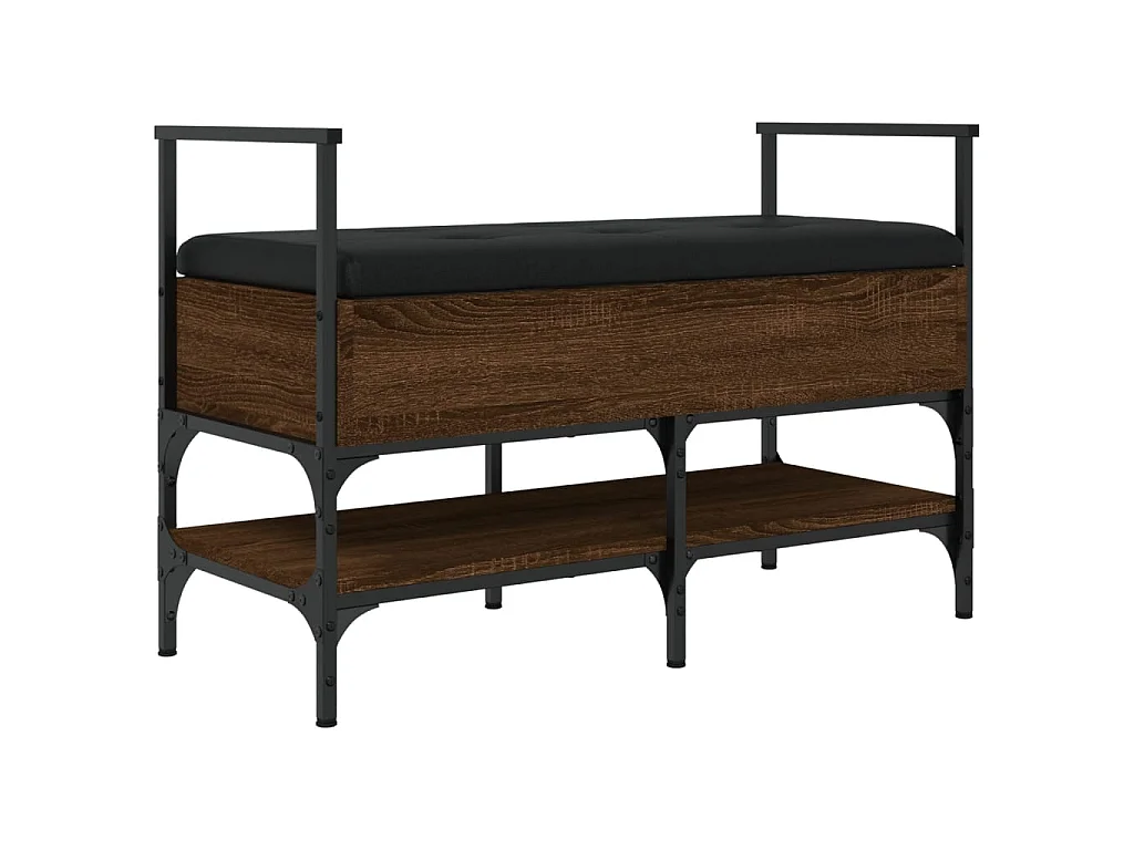 Schoenenbank 85,5x42x57,5 cm bewerkt hout bruin eikenkleur