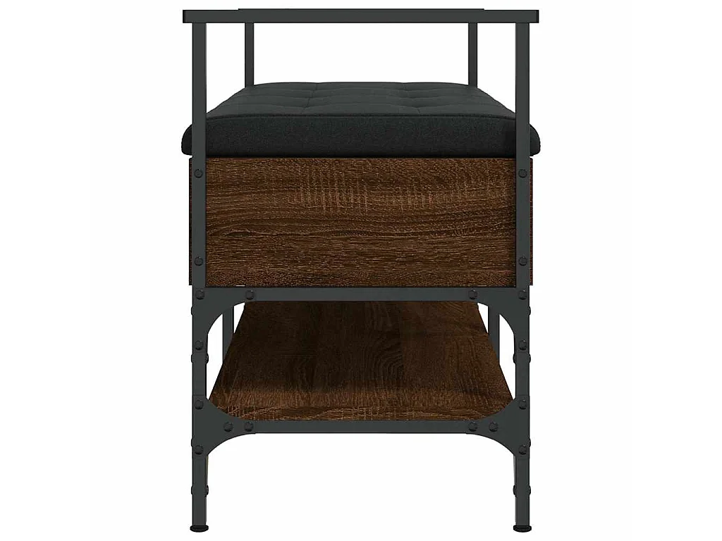 Panca Porta Scarpe Rovere Marrone 85,5x42x57,5 cm