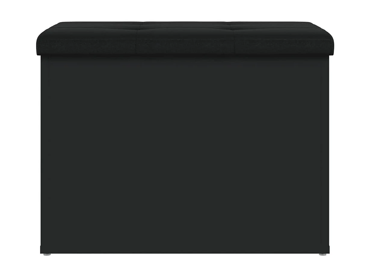 Banco de arrumação 62x42x45 cm derivados de madeira preto