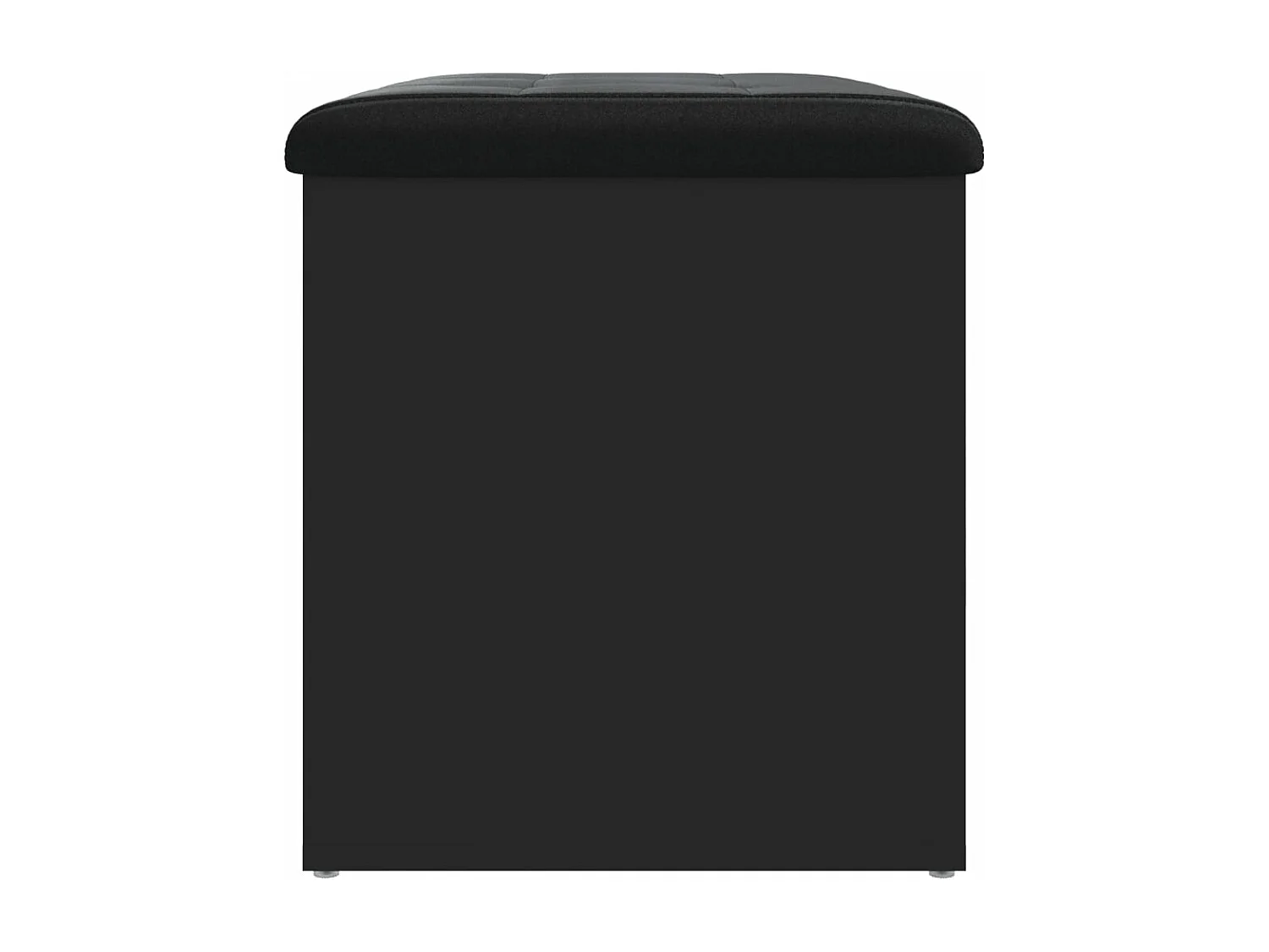 Banco de arrumação 62x42x45 cm derivados de madeira preto