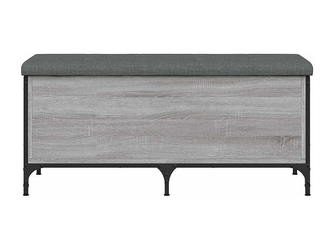 Banc de rangement sonoma gris 102x42x45 cm bois d'ingénierie