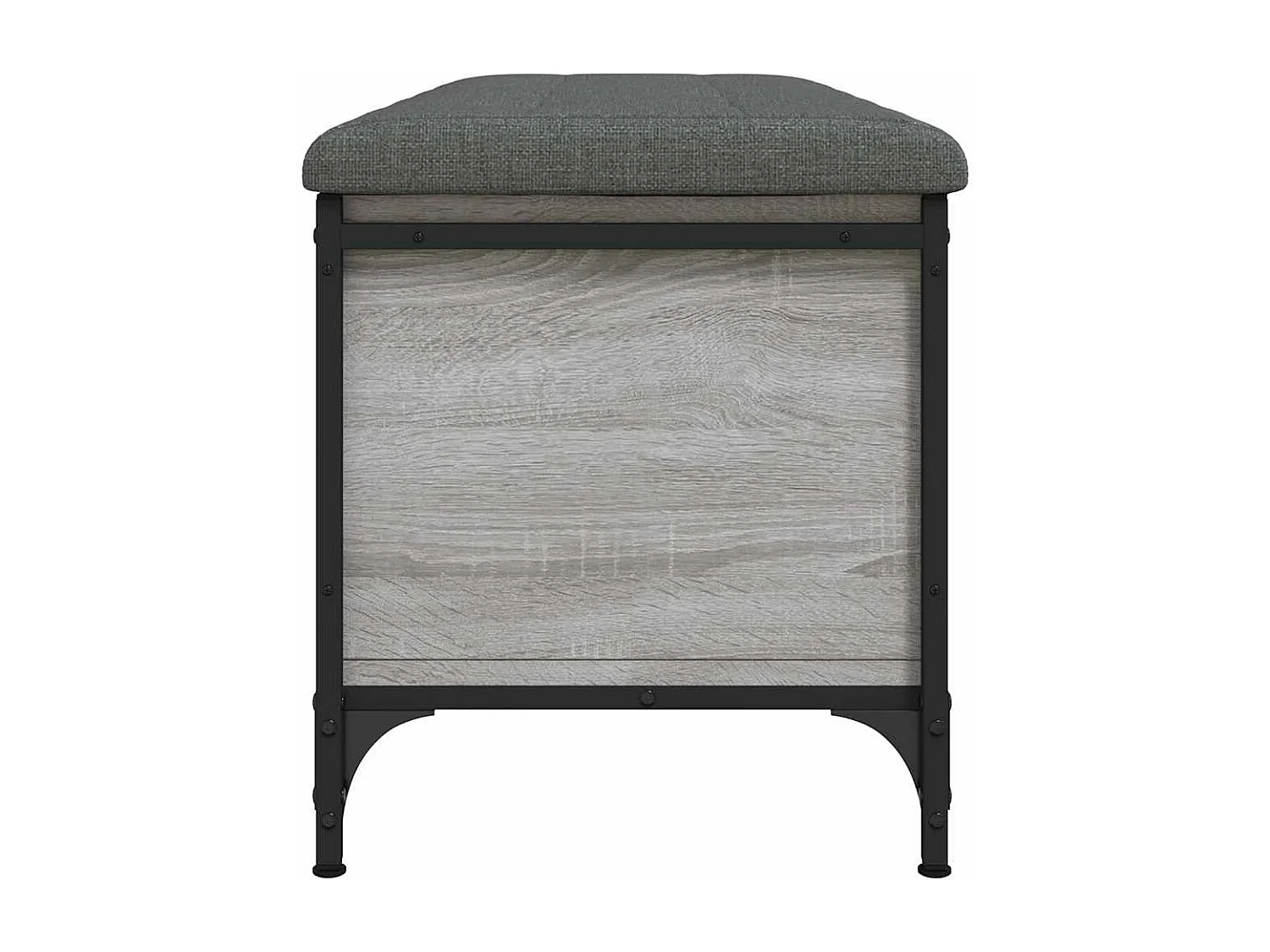 Banc de rangement sonoma gris 102x42x45 cm bois d'ingénierie