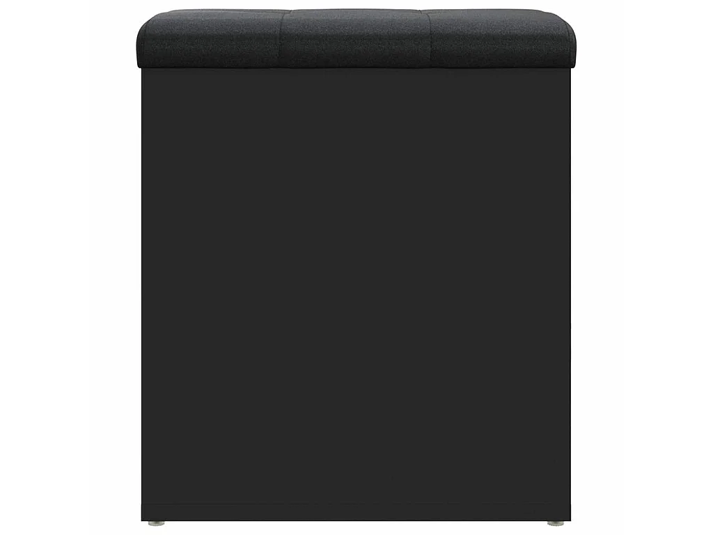 Opbergbank 42x42x45 cm bewerkt hout zwart