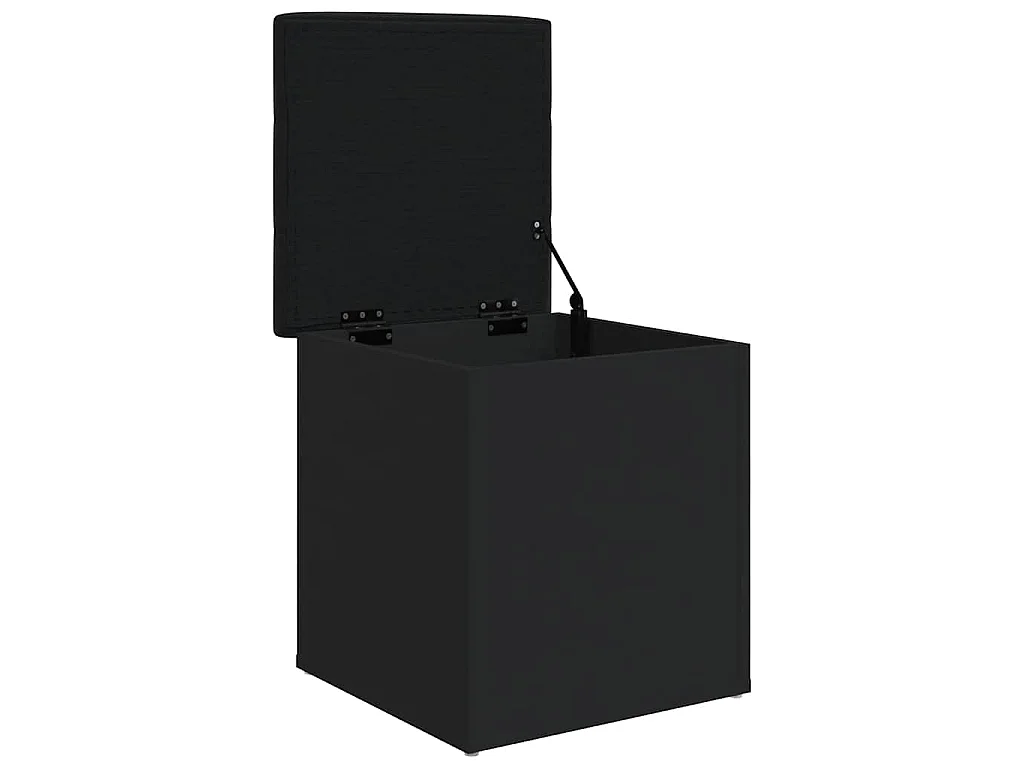 Banco de arrumação 42x42x45 cm derivados de madeira preto