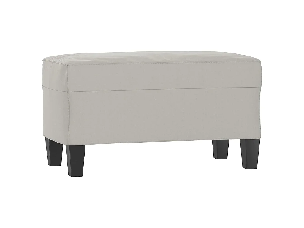 Banc Gris clair 70x35x41 cm Tissu microfibre