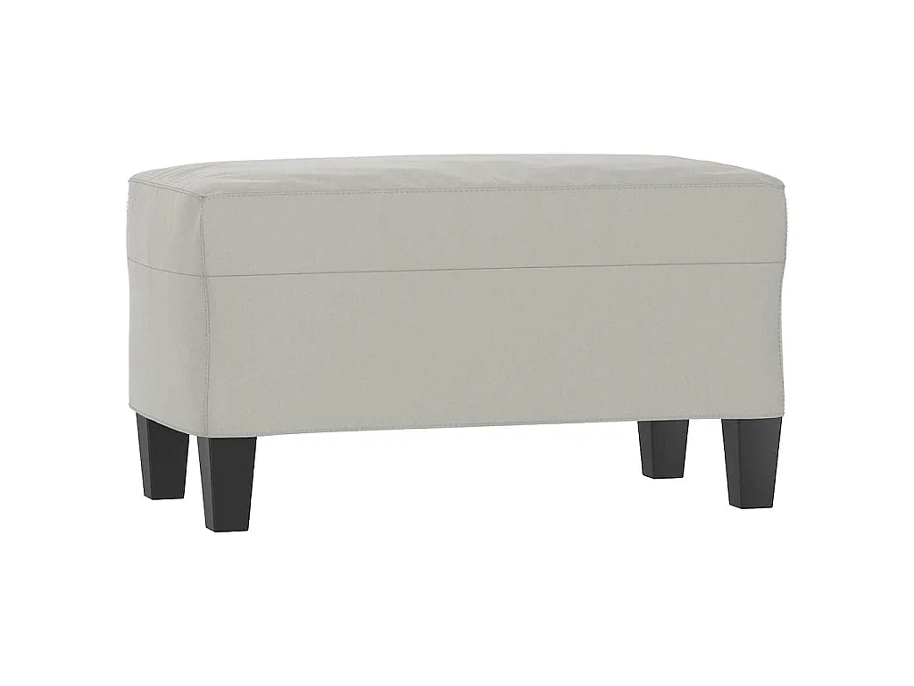 Banc Gris clair 70x35x41 cm Tissu microfibre