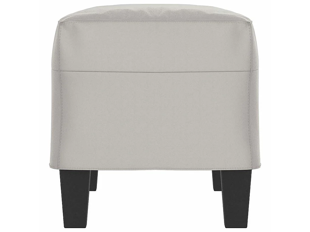 Banc Gris clair 70x35x41 cm Tissu microfibre