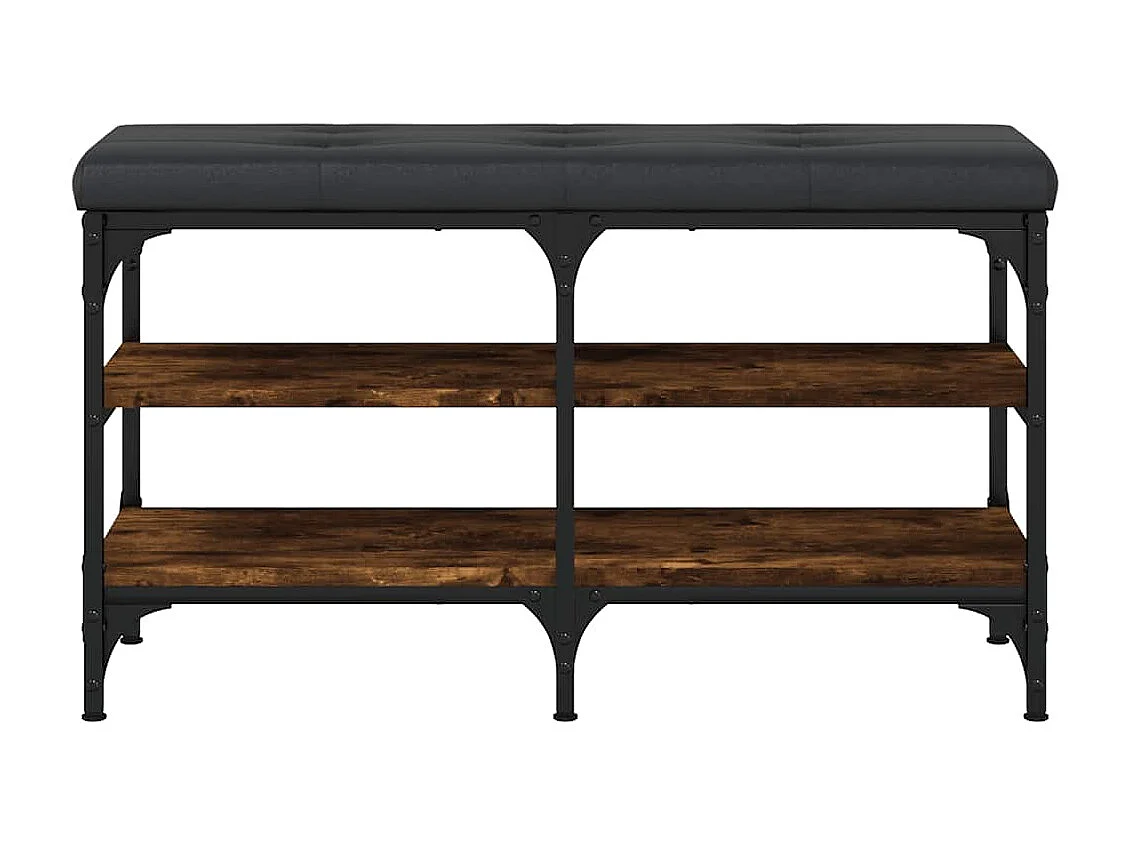 Banco sapateira 82x32x47 cm derivados madeira carvalho fumado