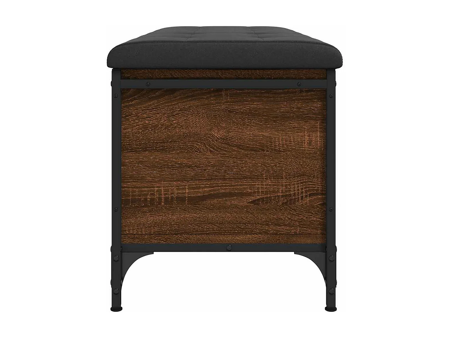 Banco arrumação 102x42x45cm derivados madeira carvalho castanho