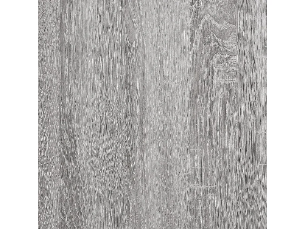 Banc de rangement sonoma gris 82x42x46 cm bois d'ingénierie