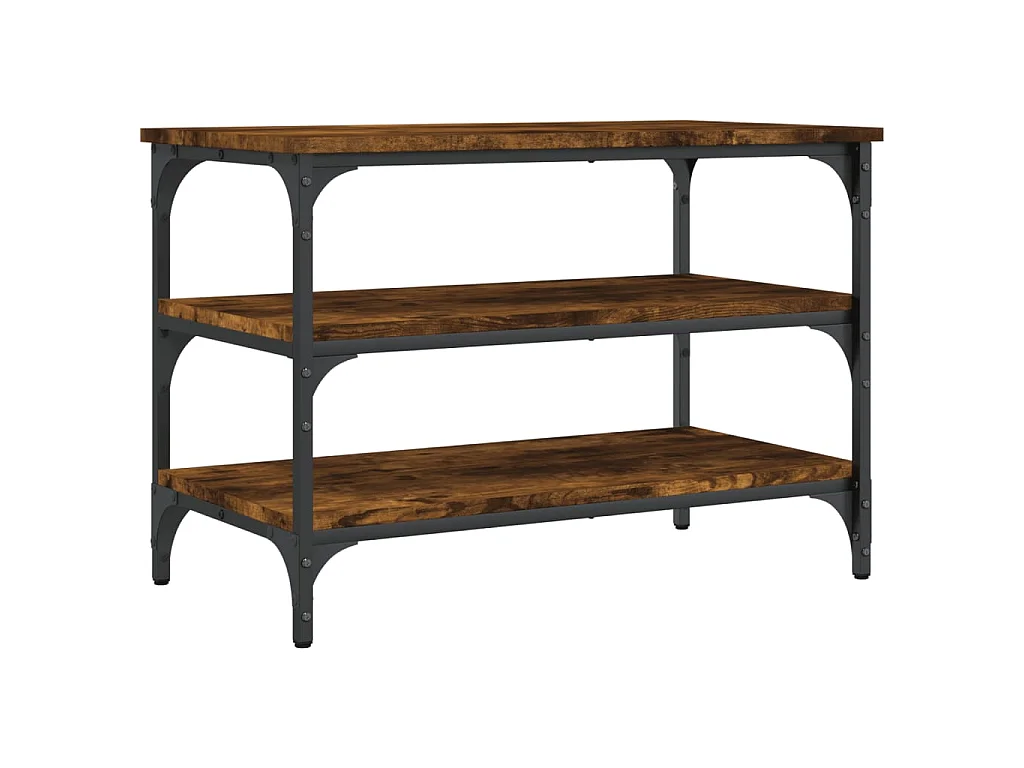Schuhbank Räuchereiche 70x38,5x49 cm Holzwerkstoff