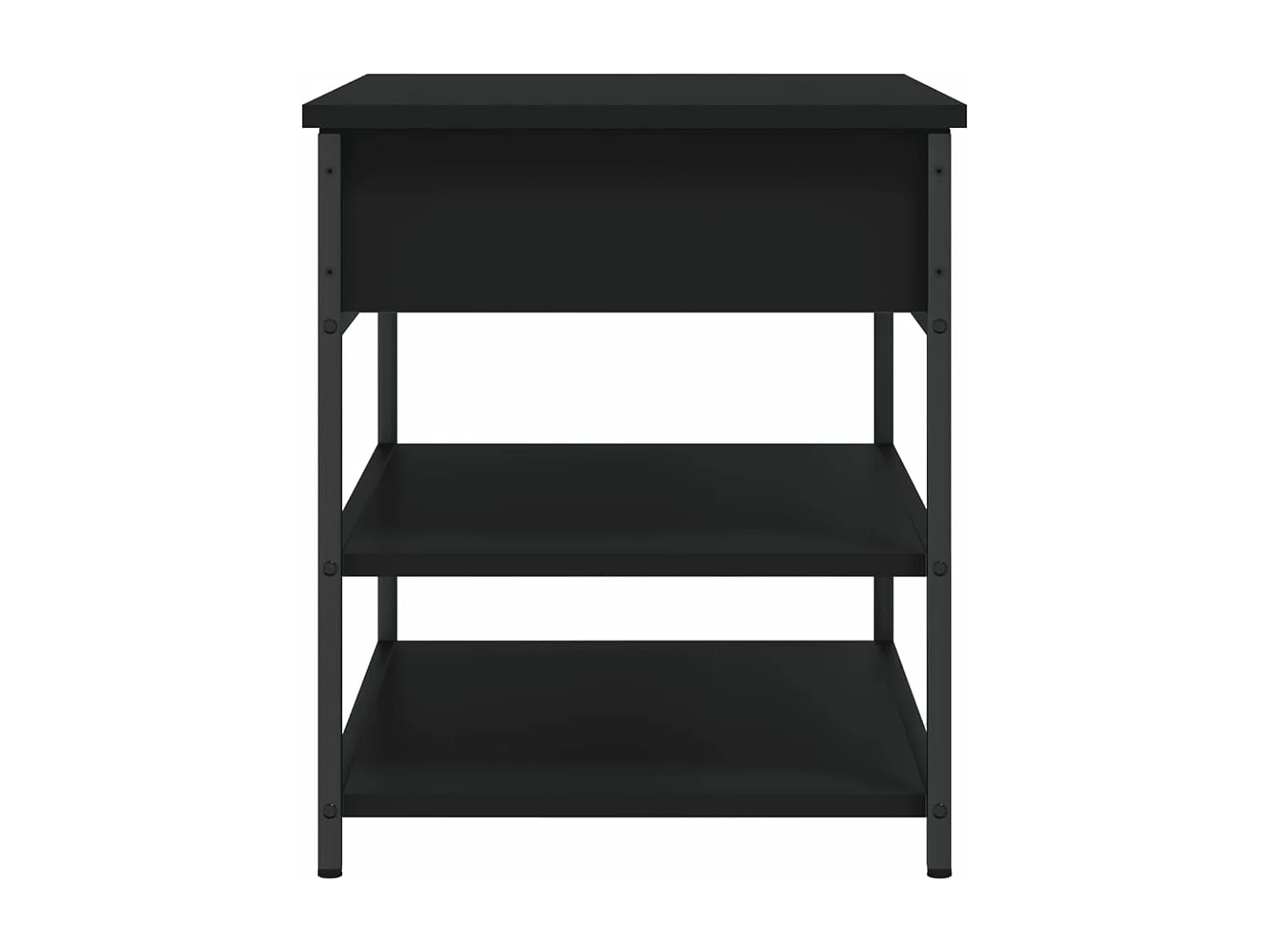 Banc à chaussures noir 70x42,5x50 cm bois d'ingénierie